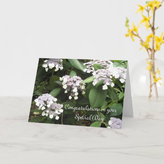 結婚式のお祝い カード (黄色い花)