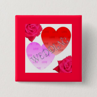 結婚式のお祝い 缶バッジ