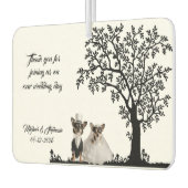 結婚式のお返し カーエアーフレッシュナー (左)