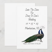 結婚式のご案内カード セーブザデート (正面/裏面)