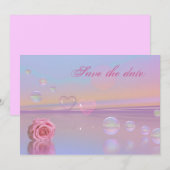 結婚式のご案内カード 招待状 (正面/裏面)