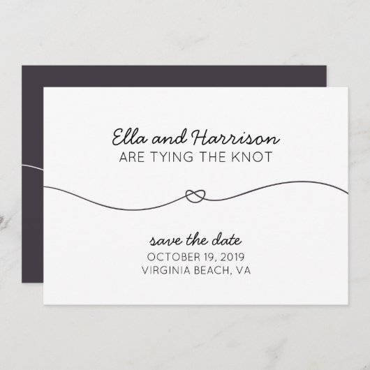 結婚式のご案内・エンゲージメントパーティー セーブザデート (正面/裏面)