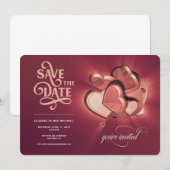 結婚式のご案内（バージョン2） セーブザデート (正面/裏面)