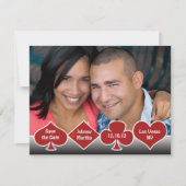 結婚式のご案内(ラスベガス)写真付き発表 招待状 (正面)