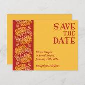 結婚式のご案内 保存版 インドスタイル 招待状 (正面/裏面)