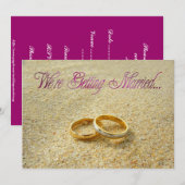 結婚式のご案内 招待状 (正面/裏面)