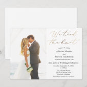 結婚式のご案内 結婚披露宴 招待状 (正面/裏面)