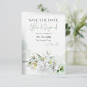 結婚式のご案内 花のカード 招待状 (スタンド正面)