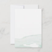 結婚式のご案内 花のカード 招待状 (裏面)