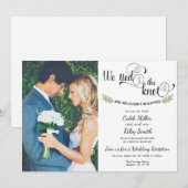 結婚式のご案内（親族のみで挙式） 招待状 (正面/裏面)