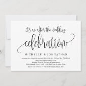 結婚式のその後のお祝い 招待状 (正面)