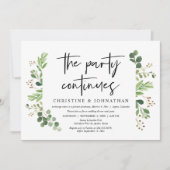 結婚式のその後のパーティーはまだ続く 招待状 (正面)