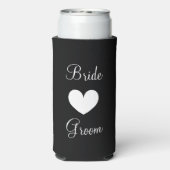 結婚式のためのパーソナライズされたスリムセルツァー缶クーラー スリム缶クーラー (Seltzer裏面)