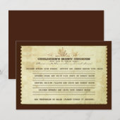 結婚式のためのヴィンテージの子供メニューの選択 メニュー (正面/裏面)