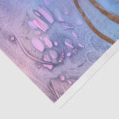 結婚式のための紫と金ゴールドのフローラティッシュペーパー 薄葉紙 (詳細)