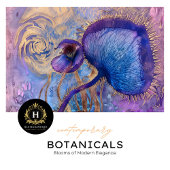 結婚式のための紫と金ゴールドのフローラティッシュペーパー 薄葉紙