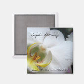 結婚式のための蘭のセーブザデートマグネット マグネット (正面/裏面)