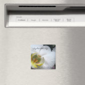 結婚式のための蘭のセーブザデートマグネット マグネット (インサイチュ (食洗機))