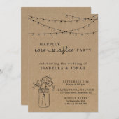 結婚式のみ | Mason 素朴 Jar 招待状 (正面/裏面)