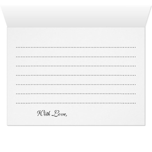 結婚式のアドバイスカードフェイクな金ゴールドホイルのグリッターライト (内部横(下))