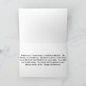 結婚式のアニバーサリーカード カード (内部)