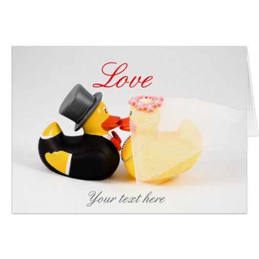 結婚式のアヒル (正面横)