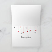 結婚式のアヒル カード (内部)