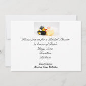 結婚式のアヒル-ブライダルシャワー 招待状 (裏面)