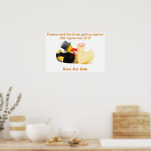 結婚式のアヒル... ポスター (キッチン)