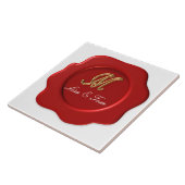 結婚式のイニシャルシール タイル (側面)