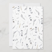 結婚式のイブニングパーティ招待状（ダスキー調） 招待状 (裏面)