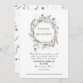 結婚式のイブニングパーティ招待状（ダスキー調） 招待状 (正面/裏面)