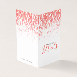 結婚式のイベントはゲストの珊瑚の芸術のスケジュールの地図を詳しく述べます