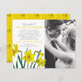 結婚式のウェディングパーティーを救った！保存日付のお知らせ (正面/裏面)