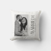 結婚式のウェディングフォト 新婚夫婦のクリスマス クッション (正面)