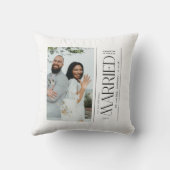 結婚式のウェディングフォト 新婚夫婦のクリスマス クッション (裏面)