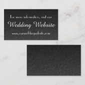 結婚式のウェブサイト名刺テンプレート エンクロージャーカード (正面/裏面)