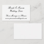 結婚式のウェブサイト挿入カード 招待状用 エンクロージャーカード (正面/裏面)