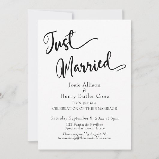 結婚式のウェルカムボード, ゴールドのコンフェッティ 招待状 (正面)