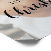 結婚式のウェルカムボード（写真付き） ポスター (角)