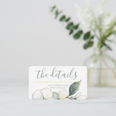 結婚式のエンクロージャカード、水彩画のミズキの開花 エンクロージャーカード (スタンド正面)