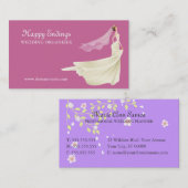 結婚式のオルガナイザーの名刺のテンプレート 名刺 (正面/裏面)