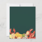 結婚式のカジュアルパーティー招待状（カニの茹で上げパーティー） (裏面)