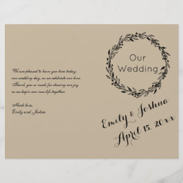 結婚式のカスタムテンプレート- Program Flyer