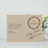 結婚式のカスタムテンプレート- Program Flyer (スタンド正面)