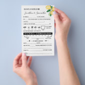 結婚式のカップルゲームカードにお手紙を書こう チラシ (ハンドル)