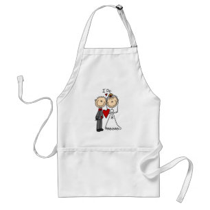 結婚式のカップル私はTシャツおよびギフトをします スタンダードエプロン