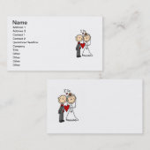 結婚式のカップル私はTシャツおよびギフトをします 名刺 (正面/裏面)