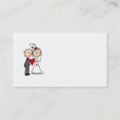 結婚式のカップル私はTシャツおよびギフトをします 名刺 (裏面)