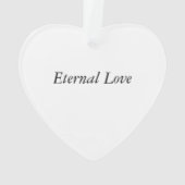 結婚式のカップル オーナメント (裏面)